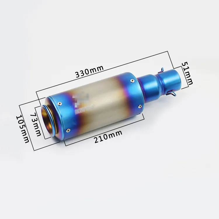 51mm Motorcycle Exhaust DB Killer Silencer Insert – 71mm Long Stainless Steel Baffle