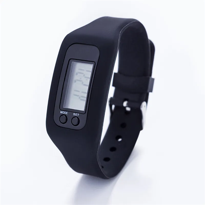 Digital LED Pedometer Smart Wristbands Multi Watch silicone Run Step Walking Distance Calorie Counter Electronic Bracelet Colorful Pedometers