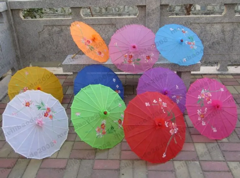 Nieuwe handgemaakte Chinese transparante parasols parasols bruids bruiloft parasols s / l maat