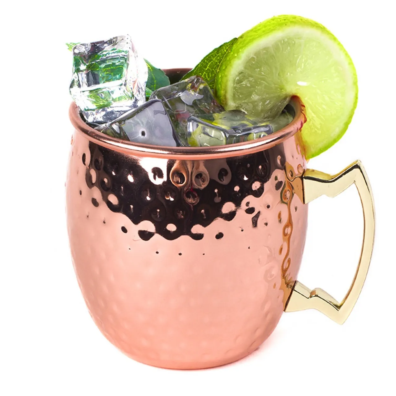 Wholesale Moscow Mule Mugs Cooper plating Stainless Steel Wine Glasses cocktail with handle multi-stylies 7