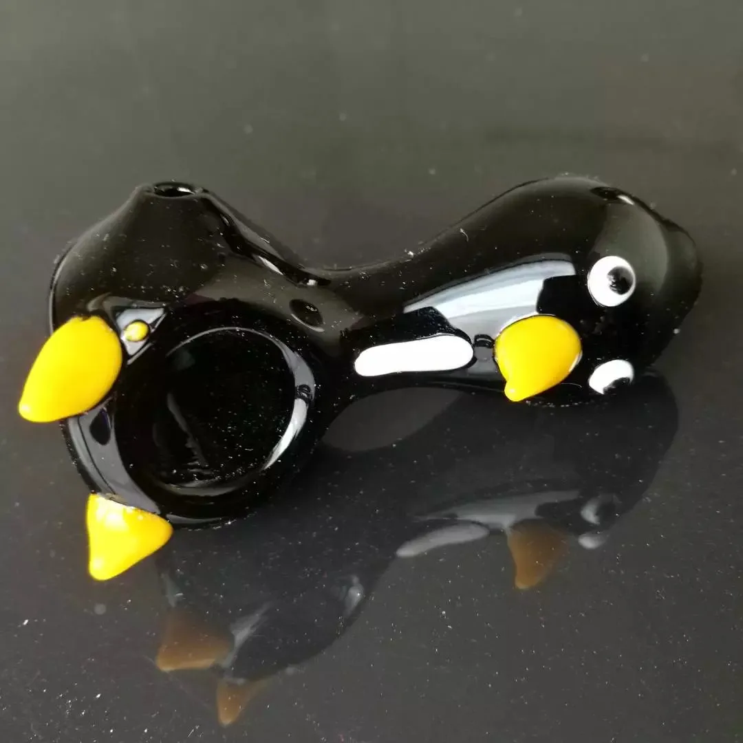 Pipa pinguino Bong in vetro all'ingrosso Bruciatore a nafta Tubi acqua in vetro Impianti petroliferi Senza fumo