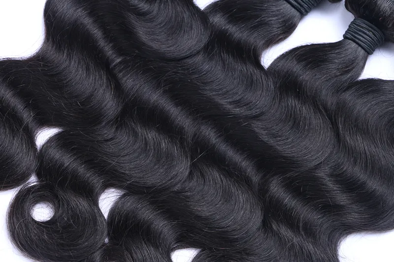 !! High Quality 8A Brazilian Malaysian Peruvian Indian Virgin Human Remy Body Wave with 13*4 Lace Frontal Hair Extensions