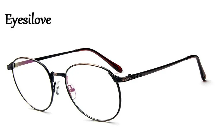 Retail Retro Round Fulrim Metal Lunes Frames Alloy Optical Eyeglass Formes For Prescription Lunes 29574383188