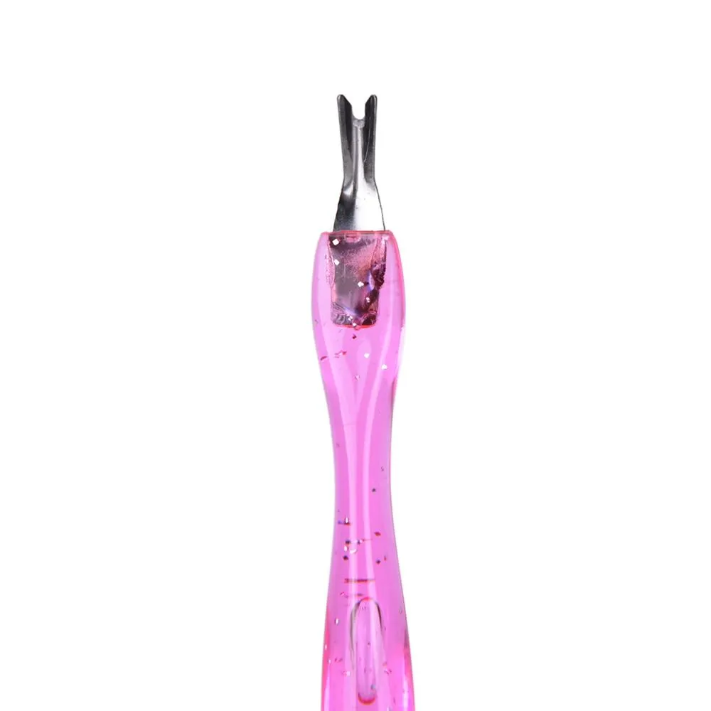 NP001 Ze Stali Nierdzewnej Szczeluek Pusher Nail Art Fork Manicure Narzędzie do wykończenia Dead Skin Fork Nipper Pusher Pusher Timer Remover