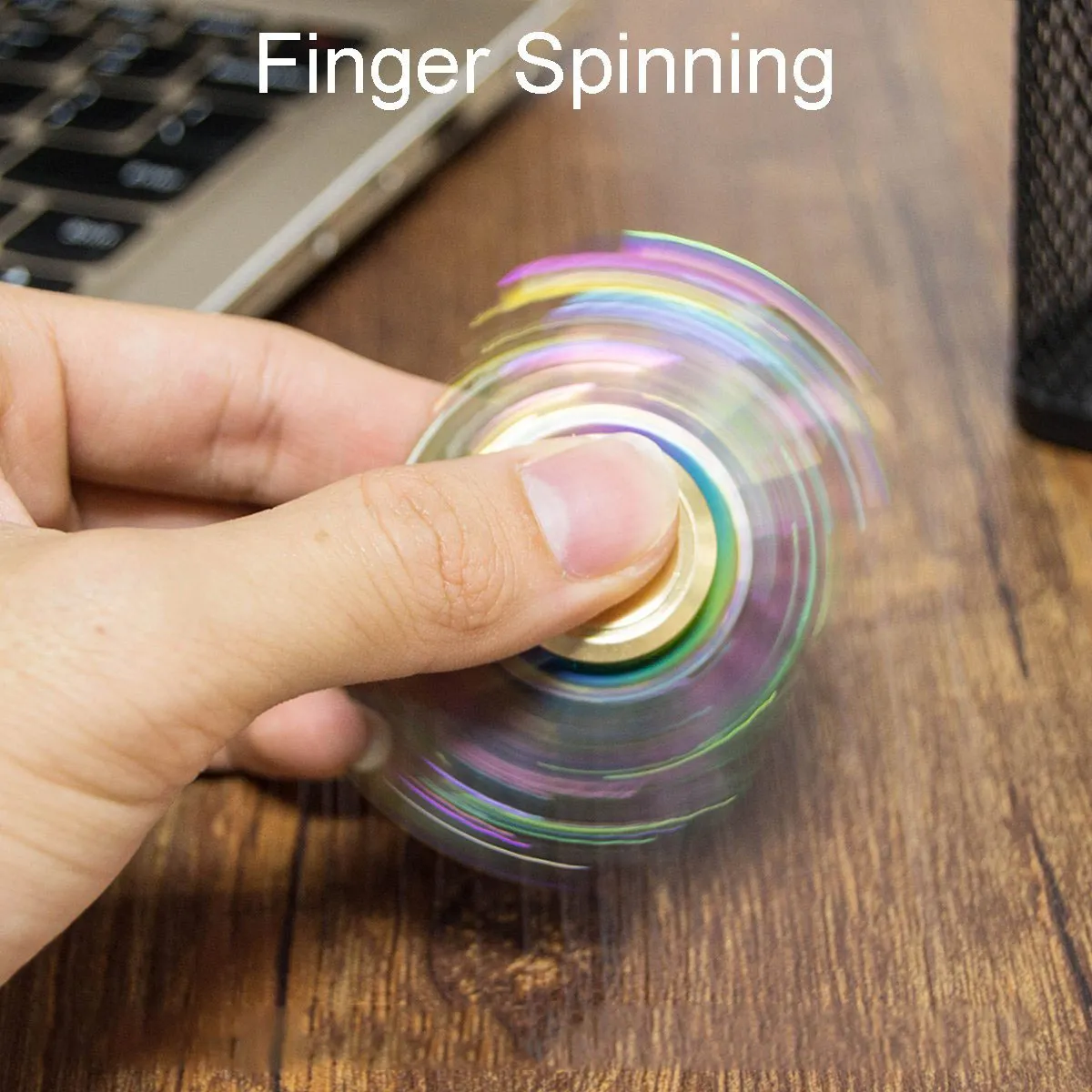El Spinner Spin 2Mins EDC Fidget Spinner El Parmak ucu Gyro Magic Anti-Anksiyete Oyuncakları Metal Gökkuşağı Kaplama Ateş Lastikleri Kelebek Balık Yuvarlak