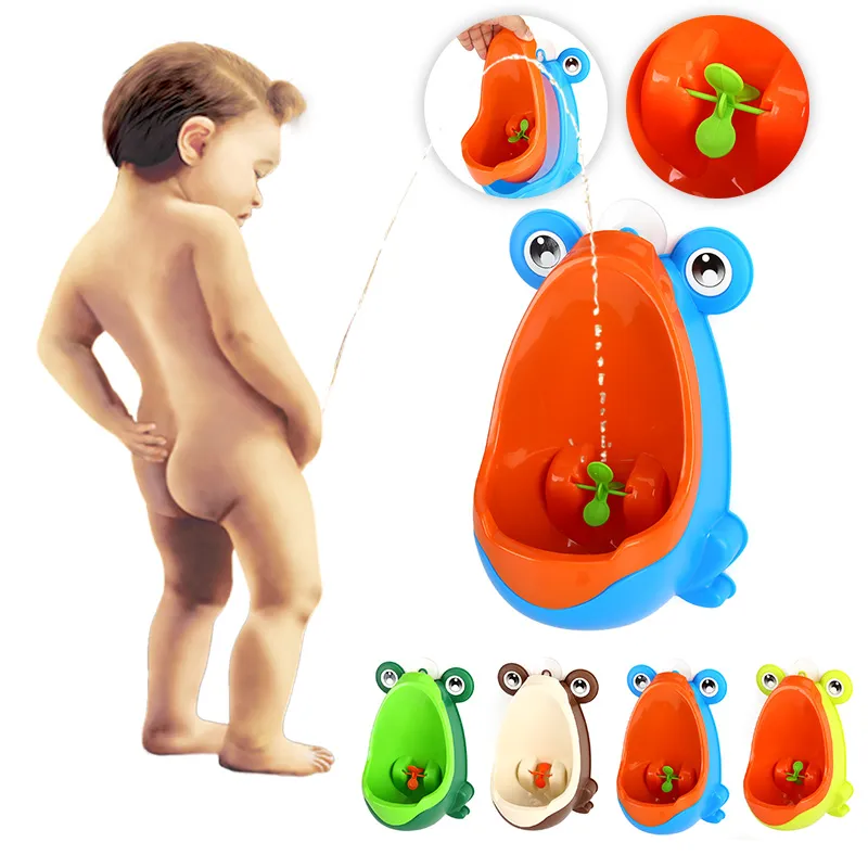 Bebê Higiênico Rã Crianças Menino Higiênico Xixi Parede-Montado Bebê Menino Potty Higiênico Treinamento Sapo Crianças Stand Vertical Mictório Menino pote