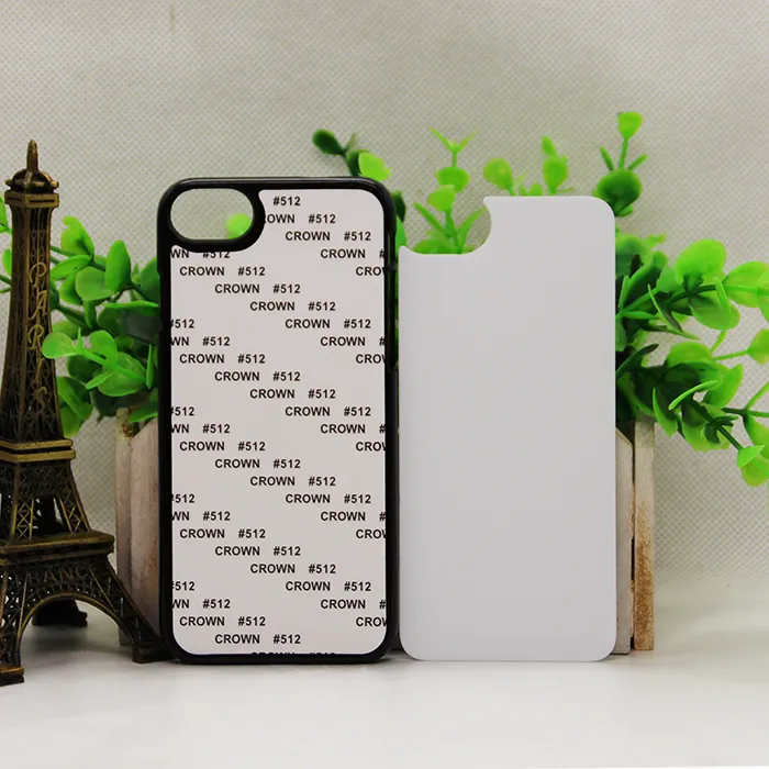 Wholesale 2D sublimate case for iphone 7 6 7 plus Sublimation Hard PC case with aluminium metal sheet with glue