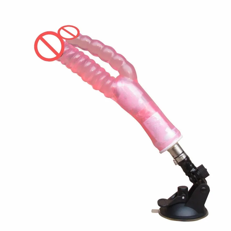 Doublehead vibrador acessórios da máquina de sexo dongs sexo máquina acessório sexo anal brinquedos masturbação feminina gspot stimululate5482723