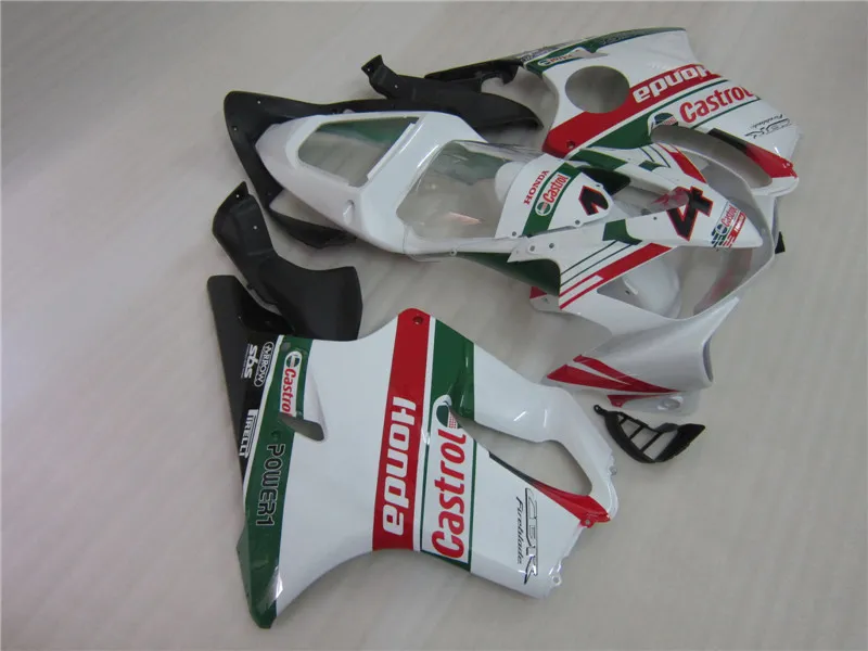 Injektionsgjutning Bodywork Fairing Kit för Honda CBR600 F4I 01 02 03 Vit Svart Fairings Set CBR600F4I 2001-2003 OT35