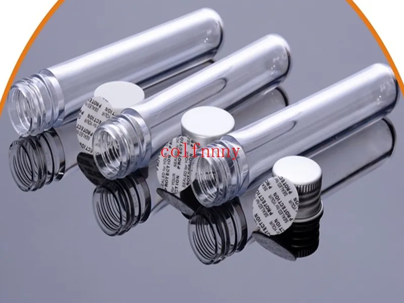 PET Test Tubes With Pressure Sensitive Caps 25ml, Pack Of 100