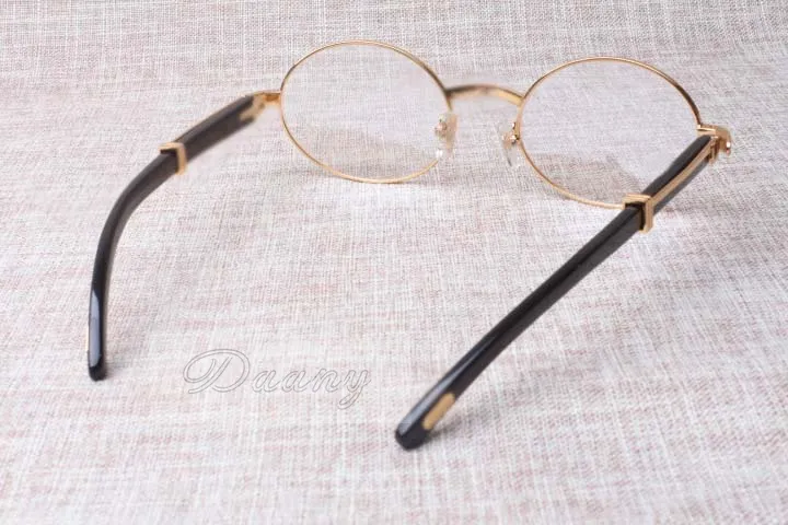 2019 new retro round glasses 7550178 black speaker eyeglasses men and women spectacle frame size: 55-22-135mm