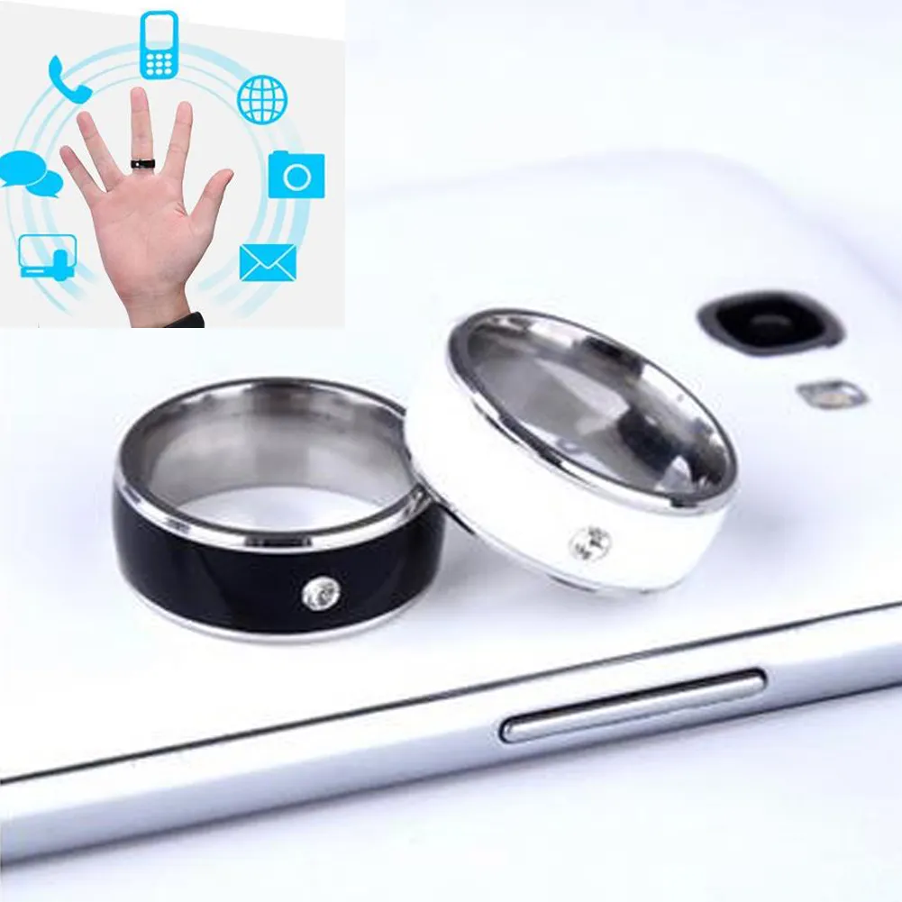Ganze Ringe für Frauen Männer Smart Ring für Android Smart Paarringe Multifunktion Mode NFC -Ringe schwarz für NFC Samsung Xiao4175038