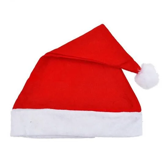 Mode Non-tissés Casquettes De Noël Chapeaux De Père Noël De Noël Cadeaux De Noël Décoration Moins Cher Casquette De Père Noël De Noël