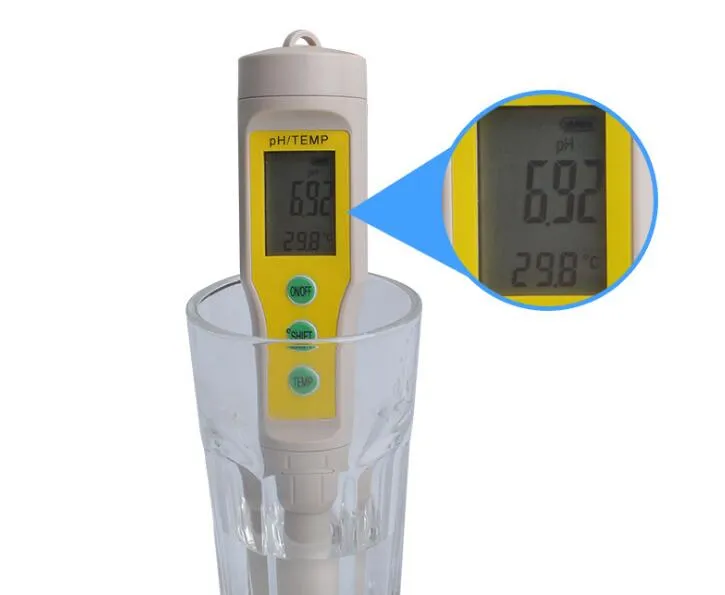 Testeur numérique d'acide de l'eau, 50 pièces, gratuit par fedex dhl, haute précision 0.01 PH-03, compteur de ph de l'eau pour Aquarium