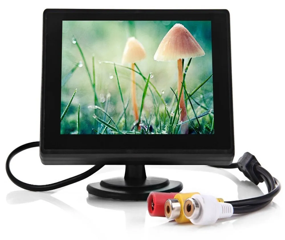 Lcd Monitor Rear 3 TFT LCD Car Rear View Monitor For Parking, 2 Video Inputs, High ...
