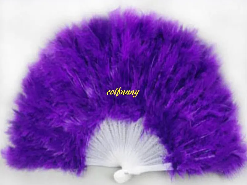 lot Fast Feather Fans Folding Dance Hand Fan Fancy Costumes For Wedding Party Supplies5365038