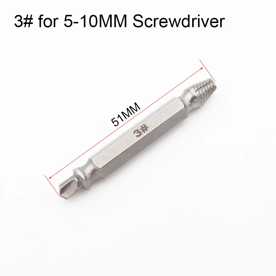 Of 4 In 1 Speed Out Damaged Screw Extractor Set For Wood Screw