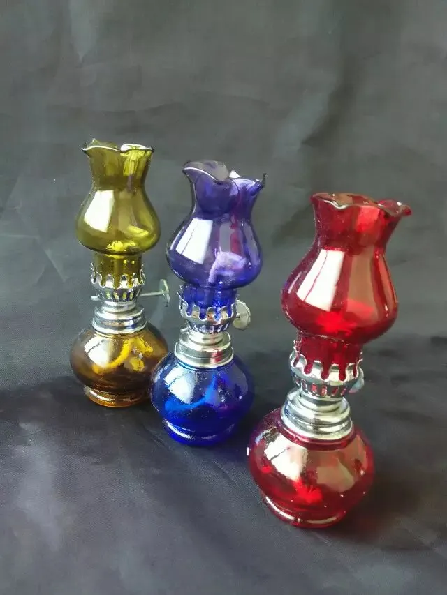 Color transfer glass alcohol lamp glass bongs accessories Glass Smoking Pipes colorful mini multi-colors Hand Pipes Best Spoon glas