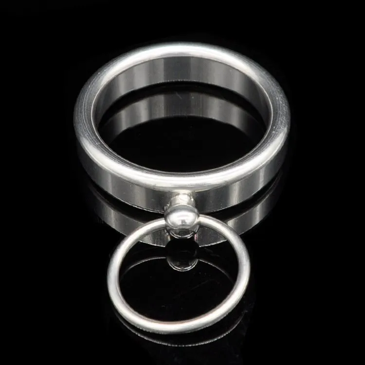 Anneau de gland en acier inoxydable Cockrings retarder les anneaux de pénis de dispositif de chasteté de verrouillage de sperme masculin amusant