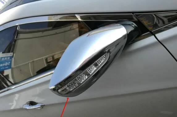 جودة عالية ABS الكروم جانب السيارة مرآة باب حماية زخرفة غطاء لشركة هيونداي سوناتا 2011-2017
