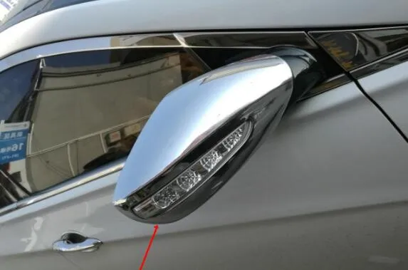 Högkvalitativ ABS Chrome 2st Car Side Dörr Spegel Dekoration Skyddskåpa för Hyundai Sonata 2011-2017