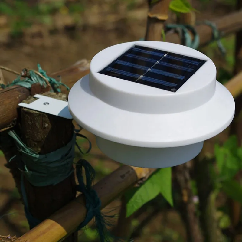 Solar 3led Lampe Dach Zaun Korridor Außenleuchte IP65 Lichtsteuerung Wandleuchte mit warmweißen