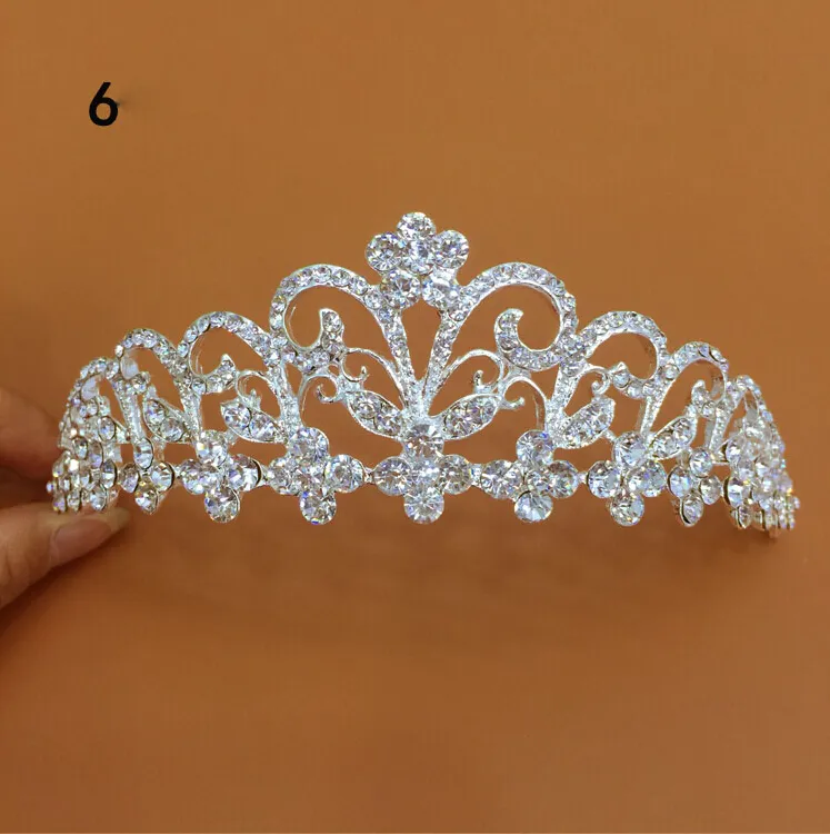 Nieuwe Collectie Luxe Verschillende Soorten Bruiloft Tiara Diamant Cryatal Empire Kroon Bruids Hoofdband Voor Bruid Haar Sieraden Party Access9130854