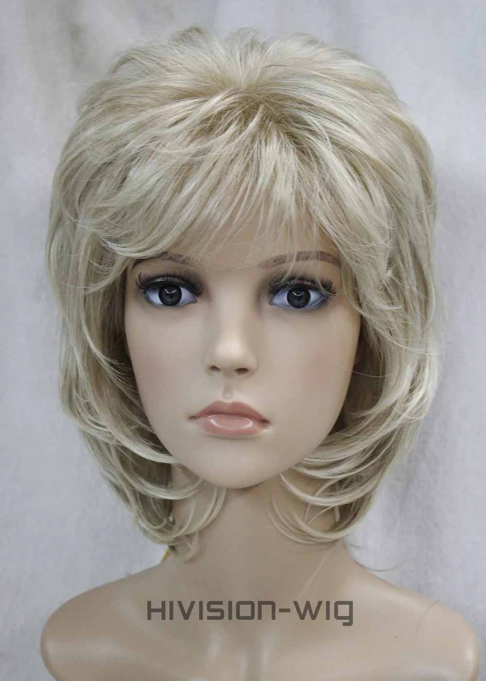 送料無料美しい魅力的な熱い新しい8色短い巻き毛女性女性の髪毎日のかつらの自然なウィッグ＃L-1943a