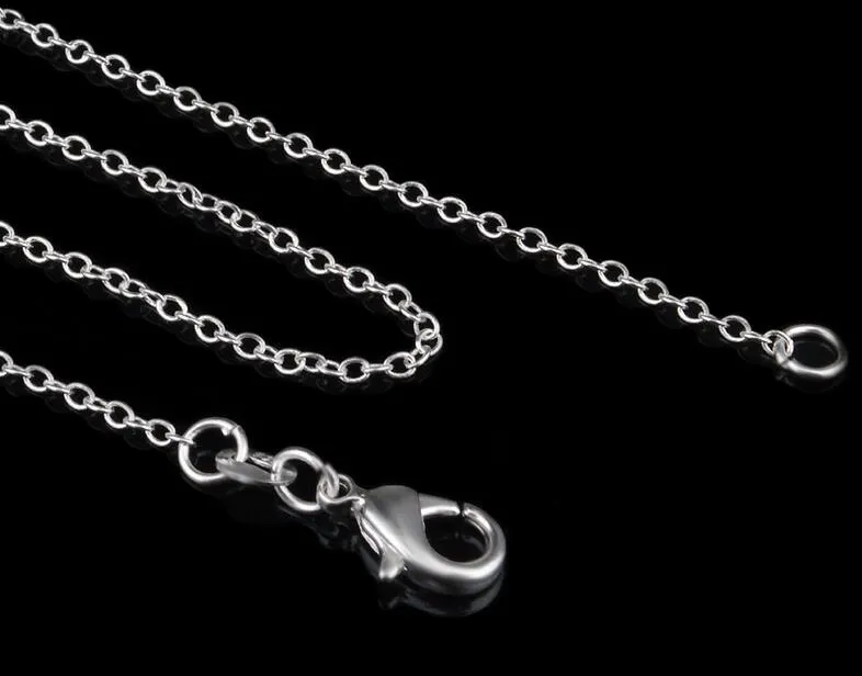 1MM 16' 18' 20" SILVER CHAINS ROLO NECKLACE WHOLESALE