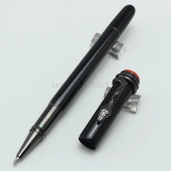 Уникальный высококачественный M -размер ручки Коллекция Rouge Et Noir Roller Ball Prens Special Edition Mon Black Rolllerball Snake Clip9316852