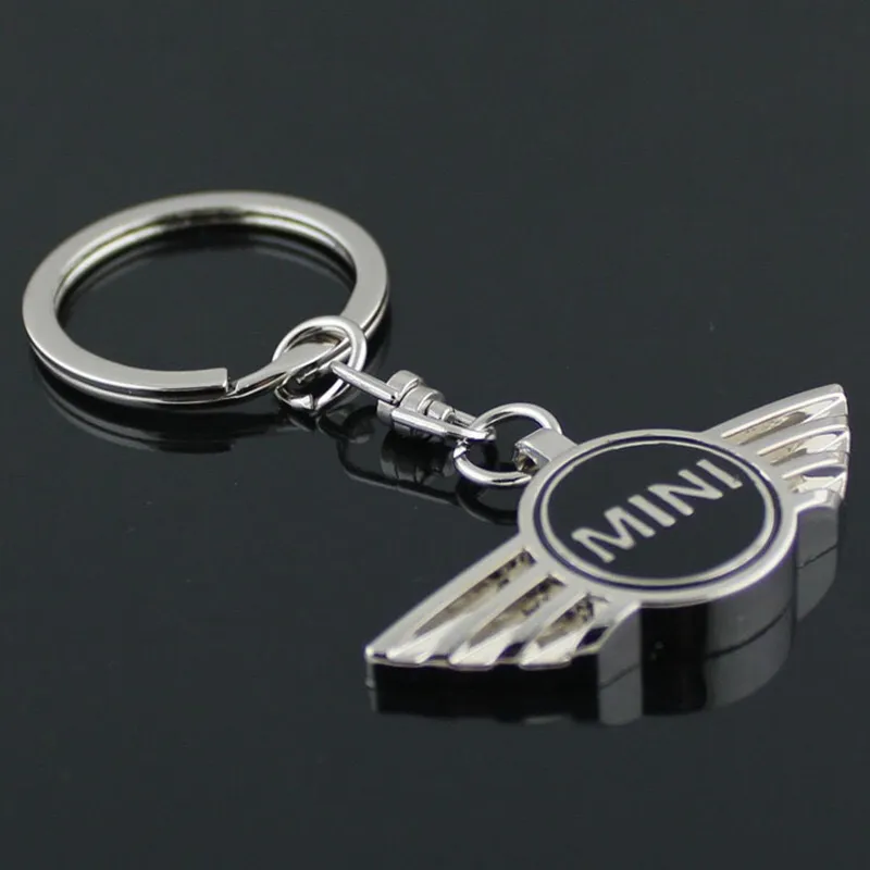 Pour MINI Cooper 4 couleurs Autobots Angel Wings Marque symbole de la voiture de sport Porte-clés Porte-clés Métal Auto Car Mini Wing Logo Porte-clés