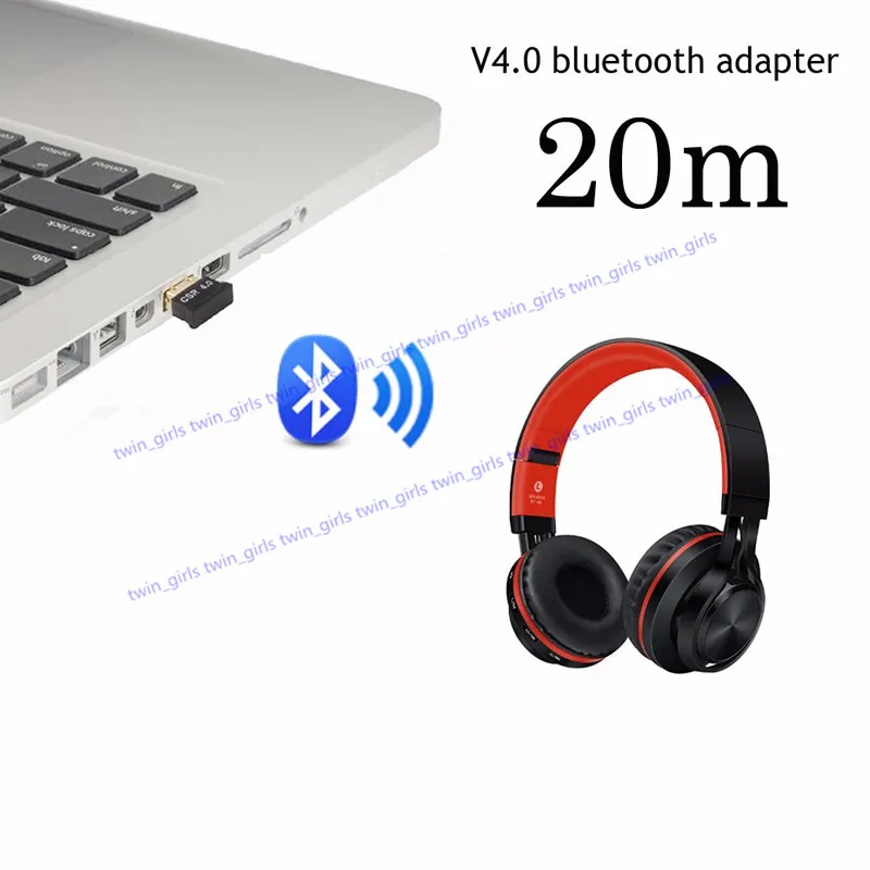 コンピュータPCのラップトップのためのワイヤレスUSB BluetoothアダプタV4.0 Bluetoothドングル音楽サニット受信機のAdaptador Bluetooth送信機