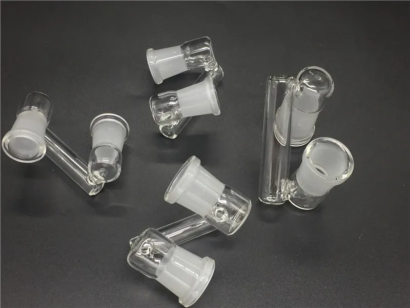 Fumar Dogo feminino para feminino drop down adaptador de vidro 18mm a 14mm feminino conjunta para tubos de vidro bongos de água 18.8mm-14.4mm