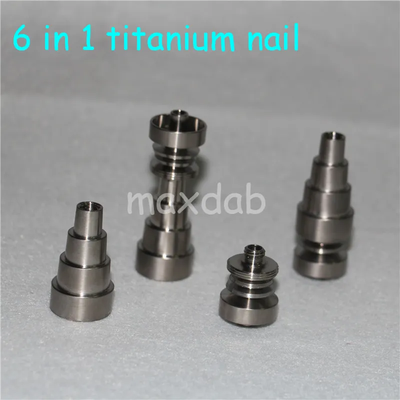 hand tools Universal 10mm 14.4mm 18.8mm 6 IN 1 male and female joint titanium nails grade 2 domeless