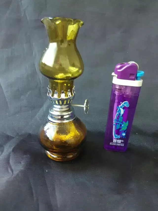 컬러 알코올 램프 유리 봉 액세서리, 독특한 오일 버너 유리 파이프 워터 파이프 유리 파이프 오일 장비 담배 흡연
