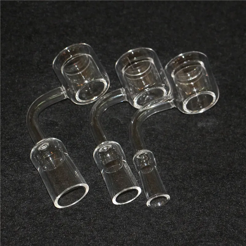 Rökning XXL 28mm Ytterdiameter (17 mm inuti) Kvarts termiska dubbelrör Banger Nails 10/18 / 18mm För glasvattenspipor Oljeplattor Bongs