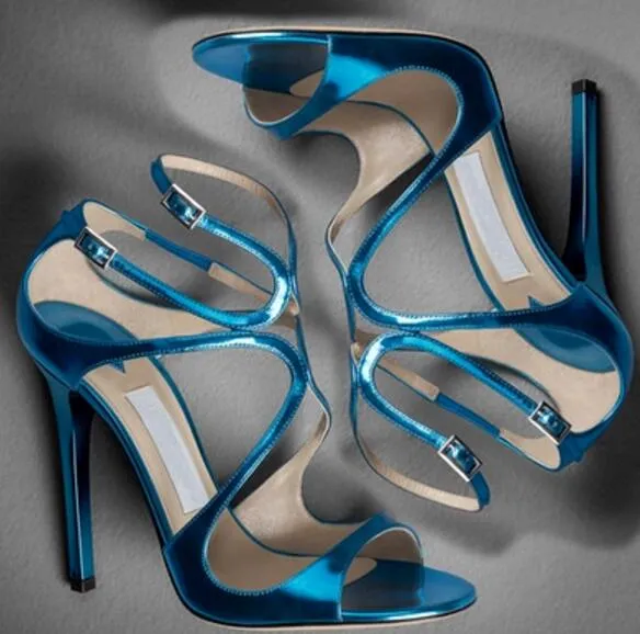 2017 moda fretwork mulheres gladiador sandálias sapatos de celebridades dedo aberto finos sapatos de festa calcanhar senhoras pulseira de tornozelo de sapatos de casamento sandálias de verão