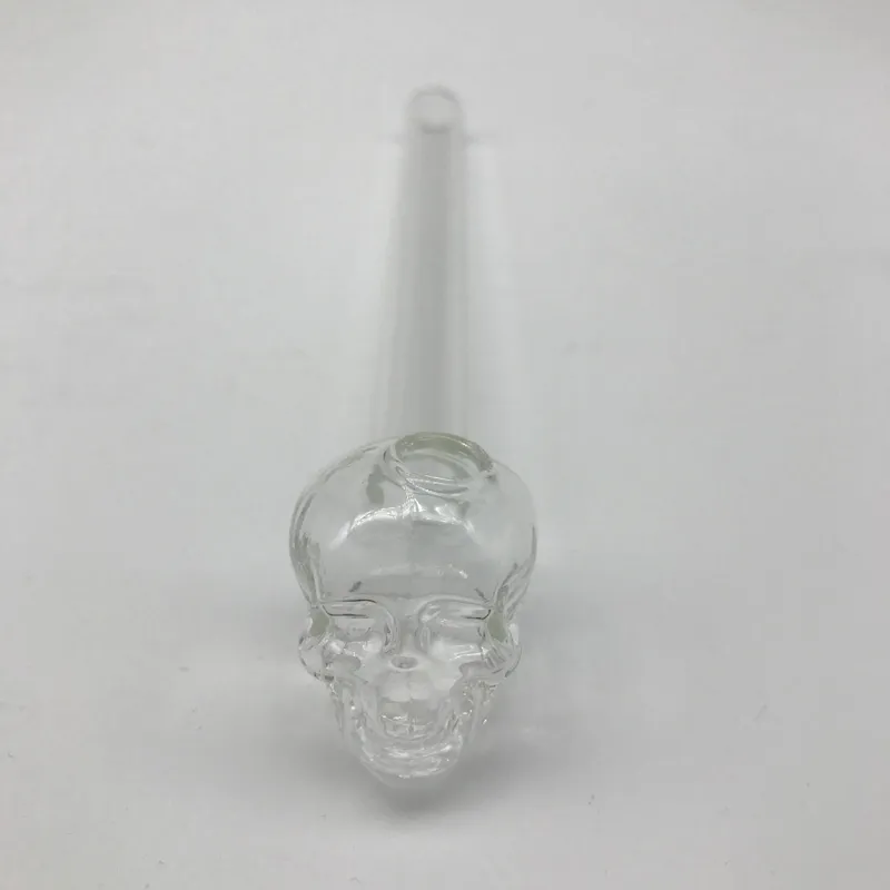 Glass Oil Burner Pipe For Water Bongs Smoking 5.5 Inches Colorful Pyrex Glass Skull Oil Burner Water Hand Pipes Bongs Dab Rigs