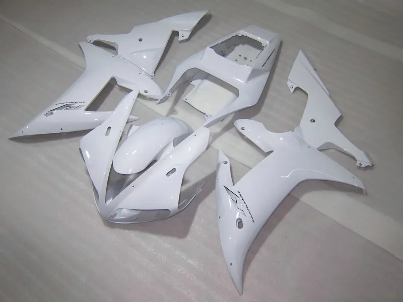 Injektionsgjuten Hot Sale Fairing Kit för Yamaha YZF R1 2002 2003 Vit Fairings Set YZF R1 02 03 OT52