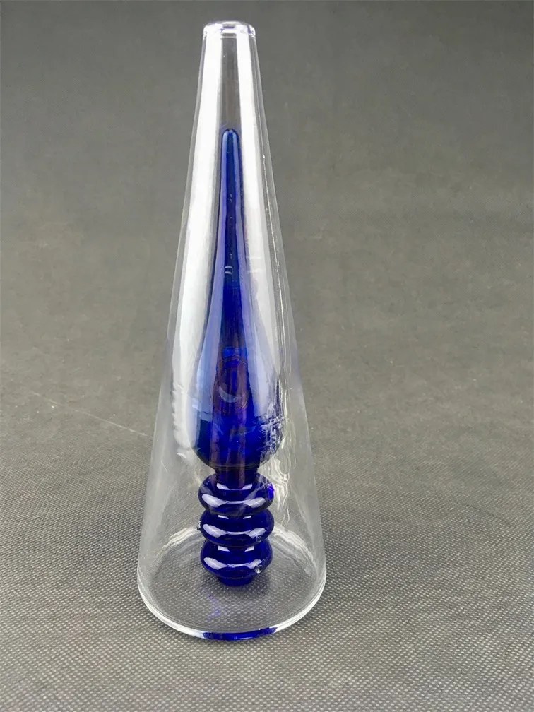 vhfNew синий диффузор стекло бонг стеклянные трубы красочные Бонг большой стакан нефтяной вышки 14 мм стеклянная чаша или кварцевый сосиска