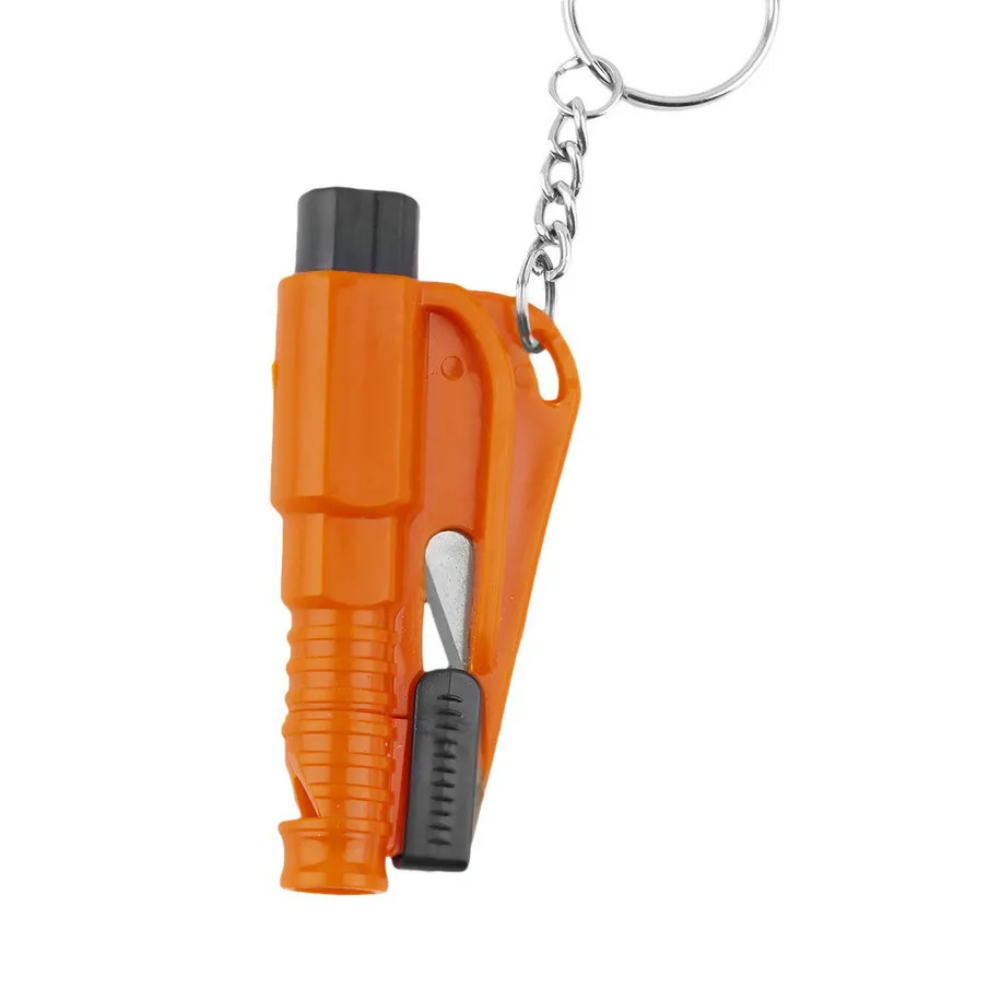 1 Stück 2-in-1 Notfall Auto Notwerkzeug Schlüsselanhänger