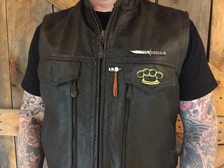 MINI PATCH COLLECTIE MOTORFIETS CLUBVEST OUTLAW BIKER MC KLEUREN PATCH 271k