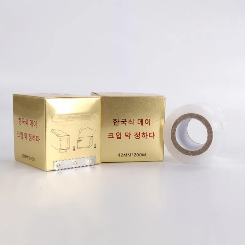 1box 42200cm 문신 플라스틱 랩 커버 보존 필름 반 영구 메이크업 문신 눈썹 라이너 문신 액세서리 6083509