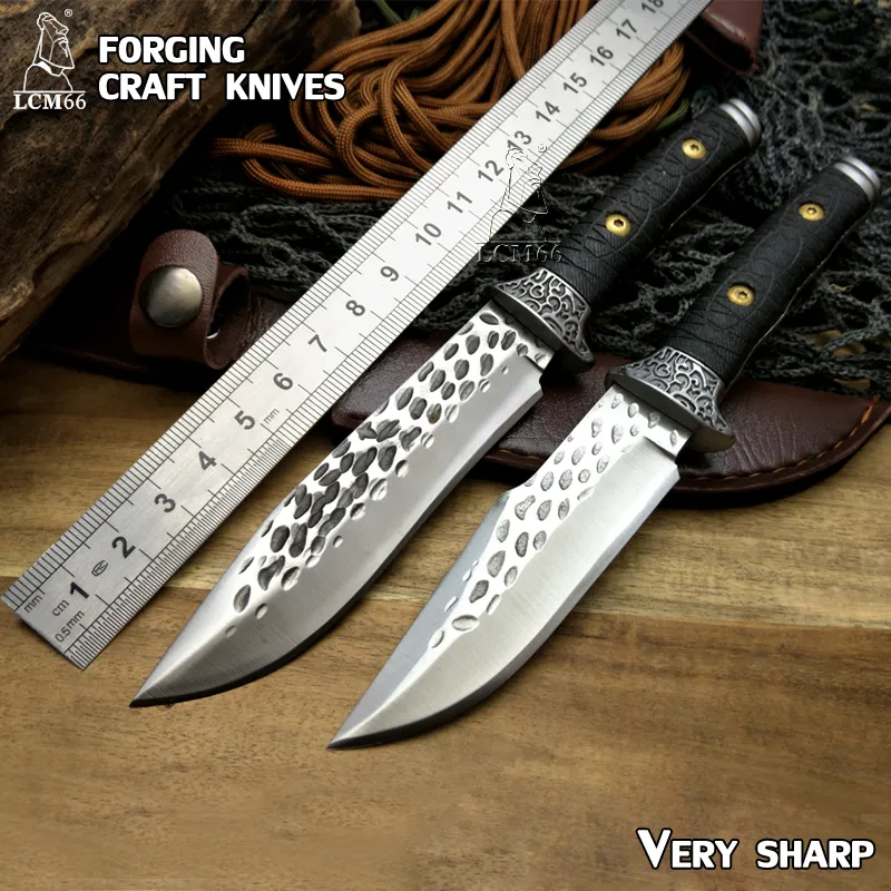 LCM66 forging craft knives Fixed Blade Camping Hunting Knives G10 Survival Knife EDC Tools Collection of gifts Browning tool