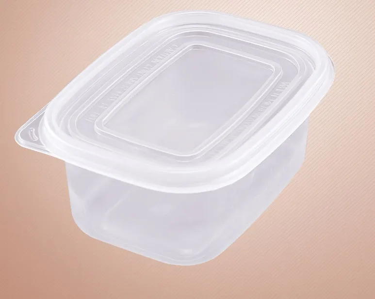 Jednorazowe 709 ml Plastikowe Cake Container 2 Typy Kolor Pattern Wzór Wzór Warstwa Cake Chleb Hurtownie