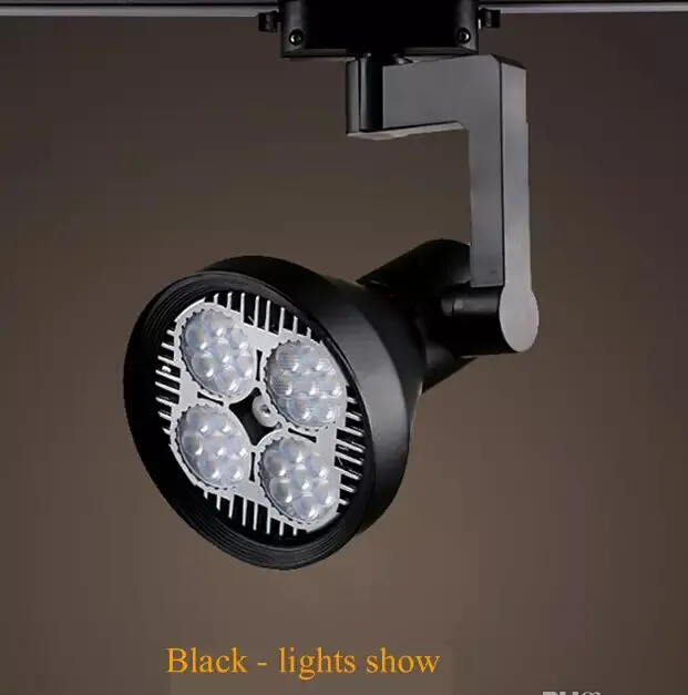 LED PAR30 30W 45W LED-spårljus med fläktplats för klädaffär och mall AC85-265V WRAM Cold White LLFA