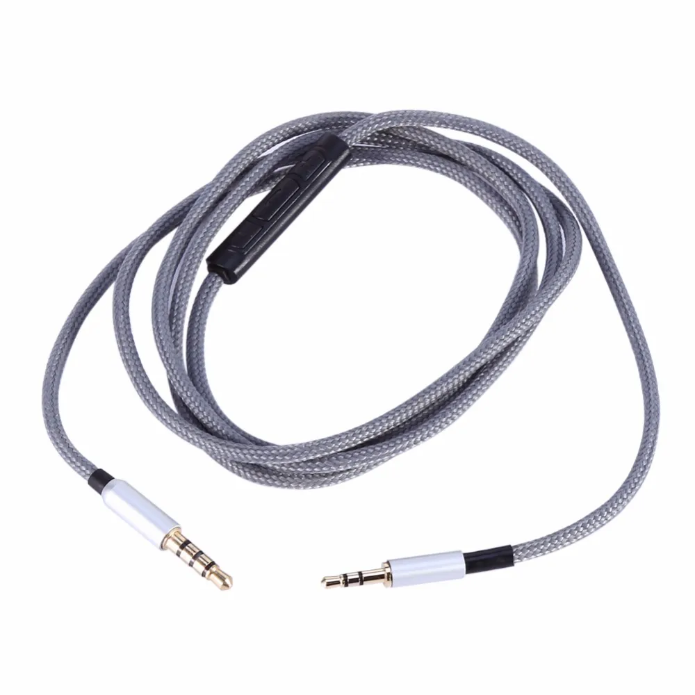 Freeshipping 3.5mm Male Jack à 2.5mm Male Jack Nylon Remplacement Casque Extension Câble Mic Pour Bose Quiet Comfort 25 QC25 AE2 AE2i AE2w