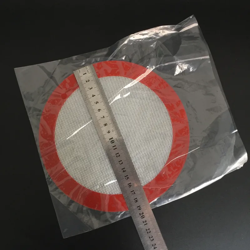 29.5cm * 21cm Od: 19cm Matkvalitet Non-stick silikonfiberglasbakmatta köksredskap Bakverktyg för DIY Rökning Vax Torka ört