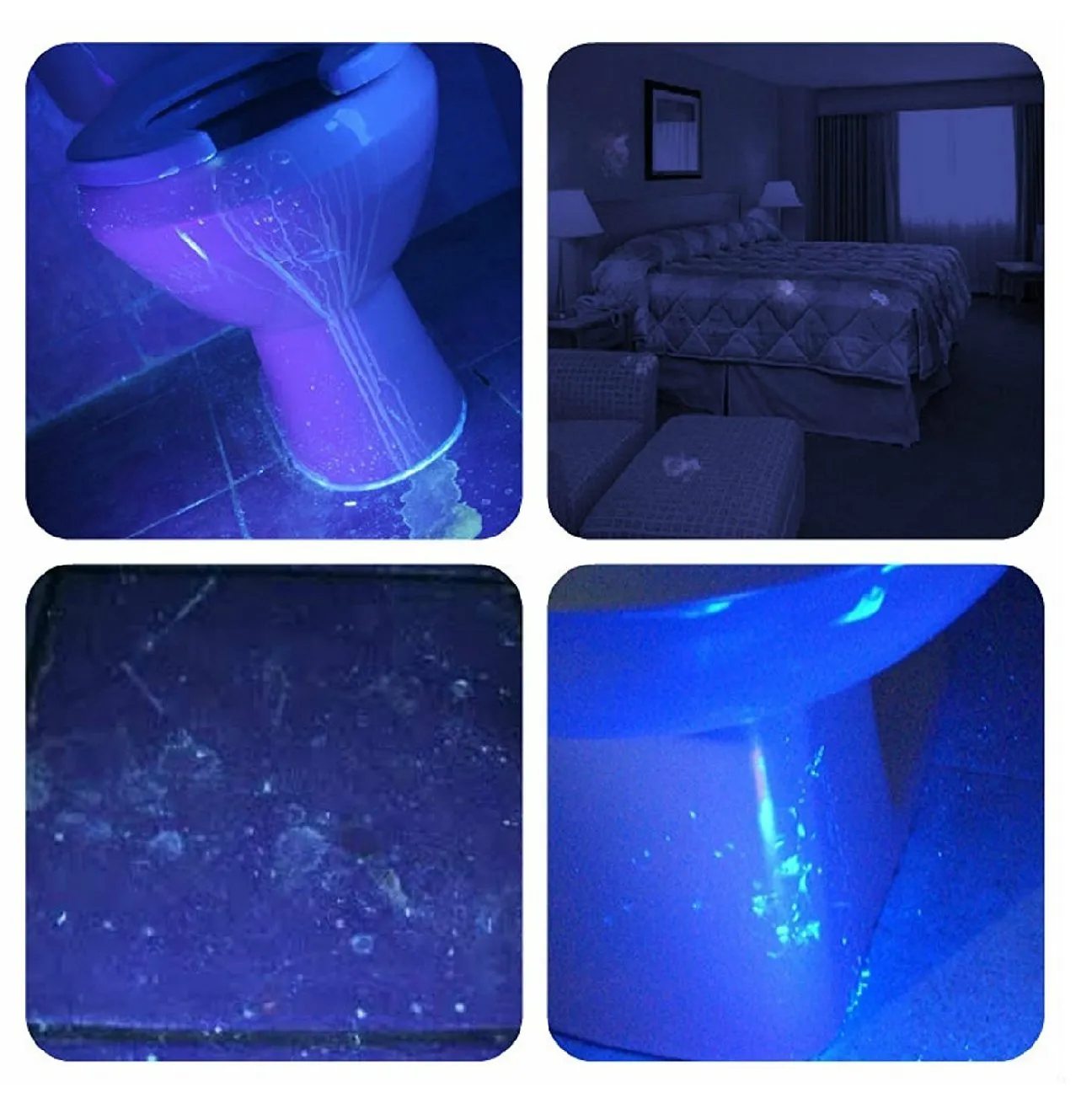 100 LED UV Flashlight- emite um poderoso 30 pés Ultraviolet Flood Raio de Luz - Localiza erros Pet Urine Stains, Scorpion caça, cama