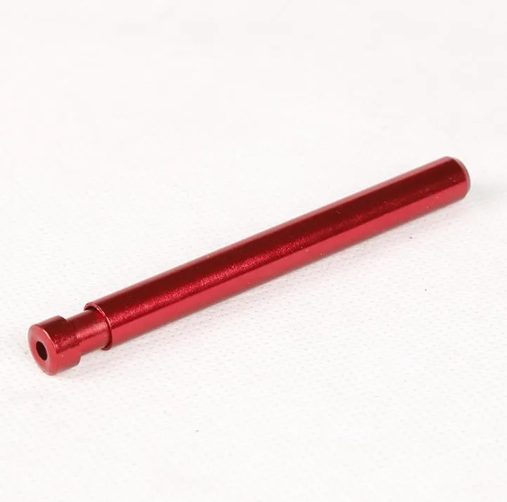 Color metal aluminum alloy spring cigarette holder small pipe length 82MM foreign trade PIPE 7002